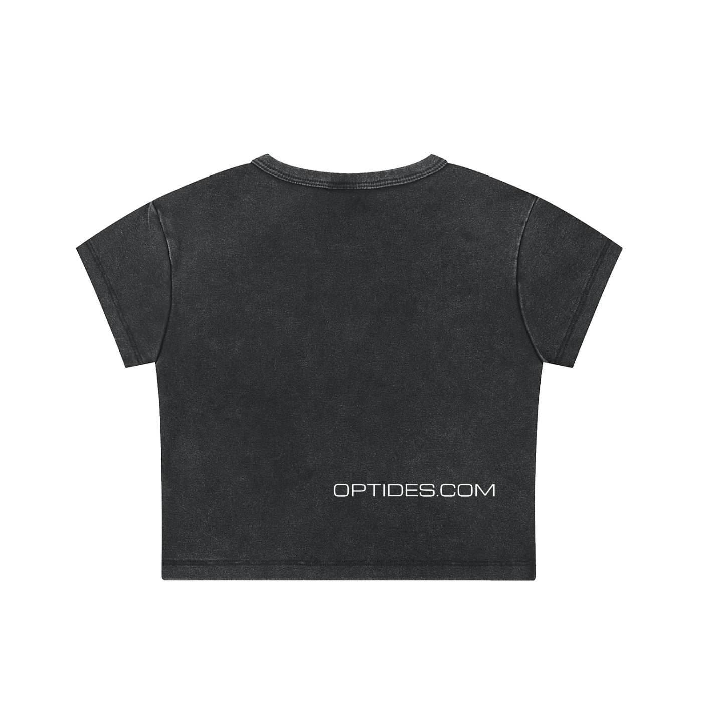 RETA FOR BRAINS -Snow Washed Crop Top