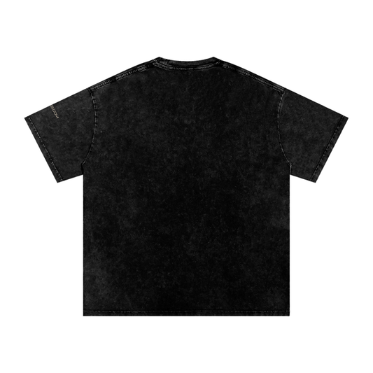 DUMBELL DADDY - Snow Washed Oversized Cotton T-Shirt