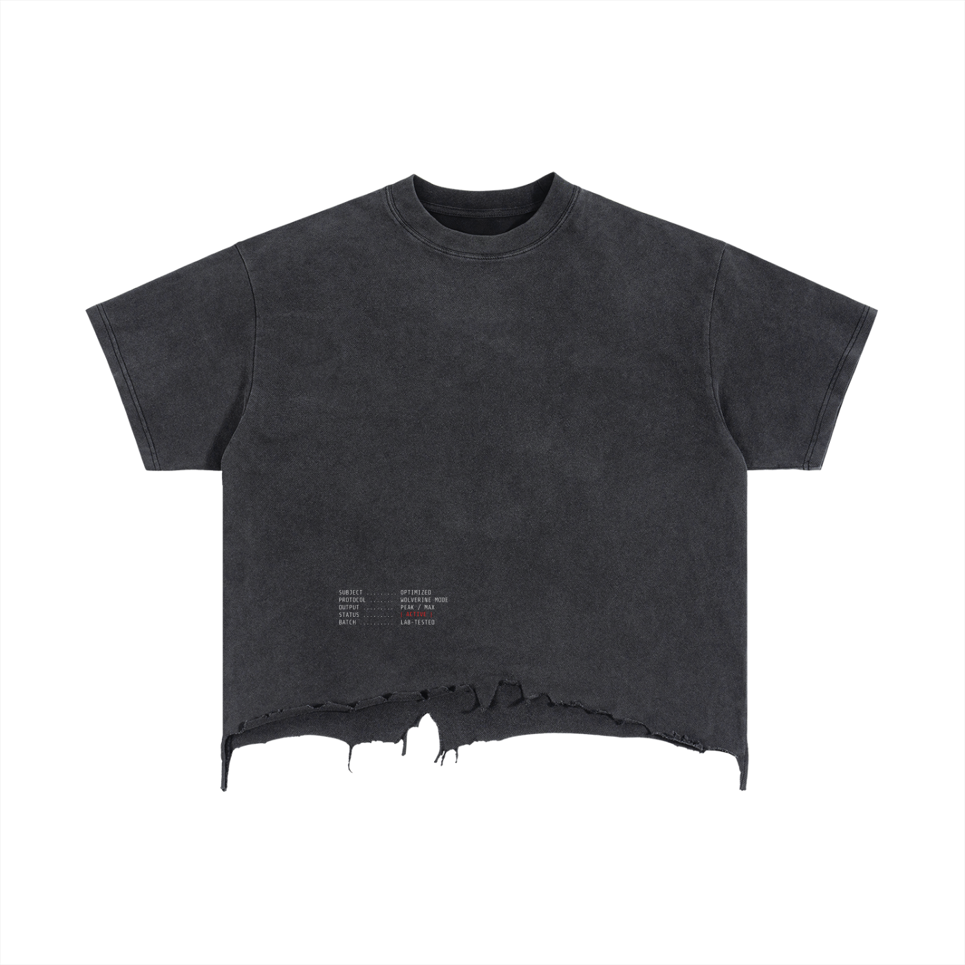 LONE WOLF PROTOCOL Distressed T-Shirt