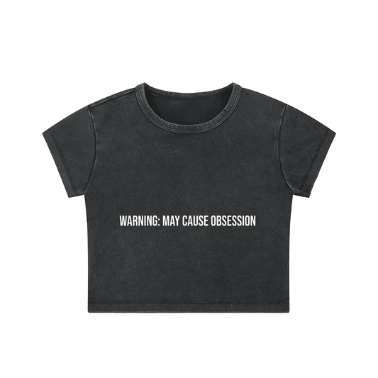 WARNING, MAY CAUSE OBESSESION  -Snow Washed Crop Top