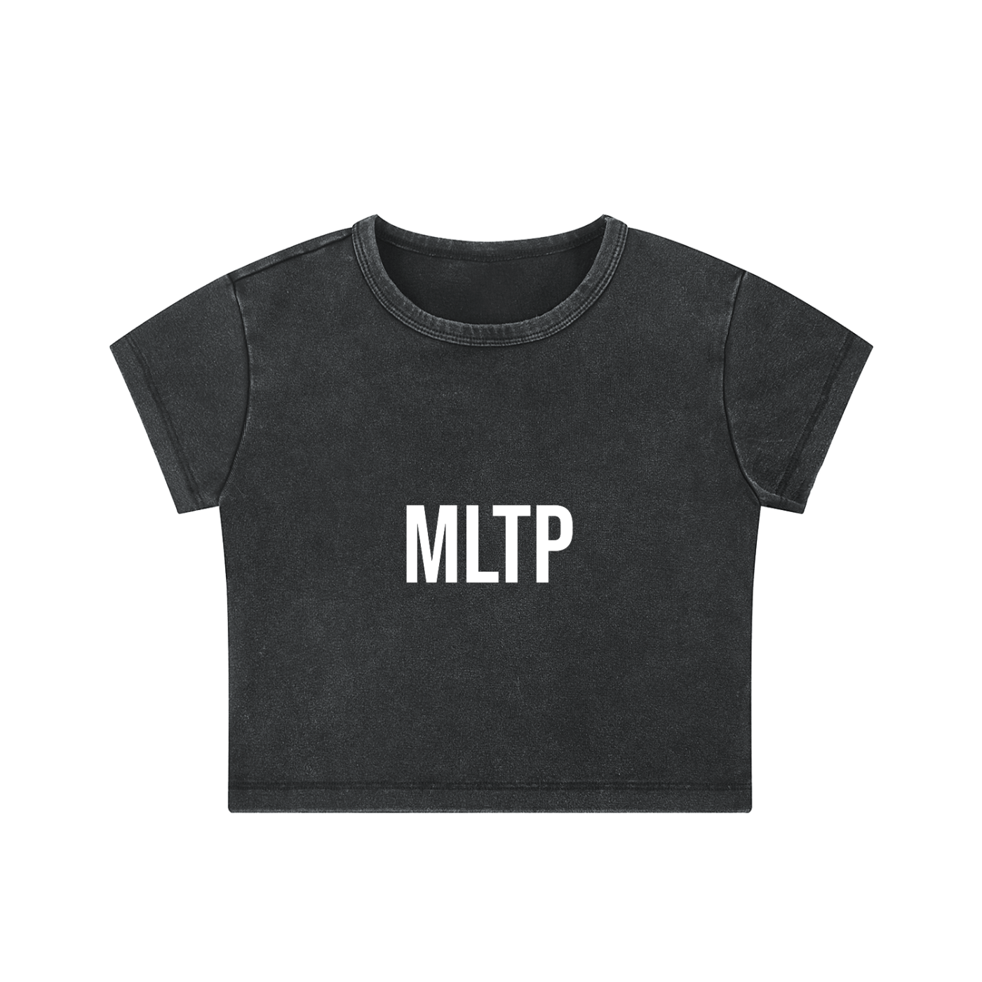 MLTP - MOMMI LIKE TO PARTI -Snow Washed Crop Top