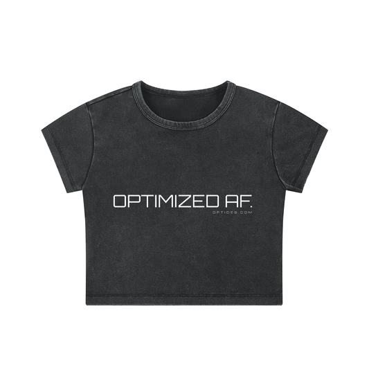 OPTIMIZED AF. Crop Top